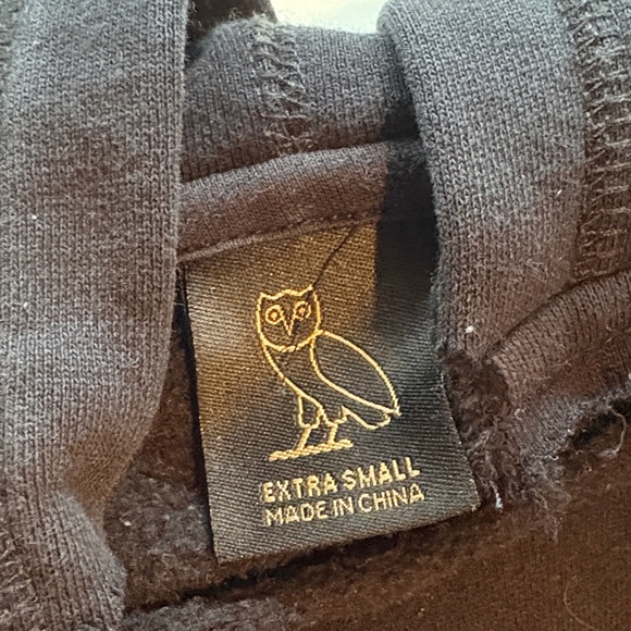October's Very Own (OVO) Black Hoodie with Gold Logo - Picture 2 of 2
